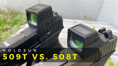 508t vs 509t - Trijicon is made in the USA and combat proven. Holosun is made in China. RMR is considered the best of the best, the most proven. The Holosun is really nice though and they've stepped their game up. I'd recommend checking out videos from Sage Dynamics. I'm picking up a 509T once they're in stock.
